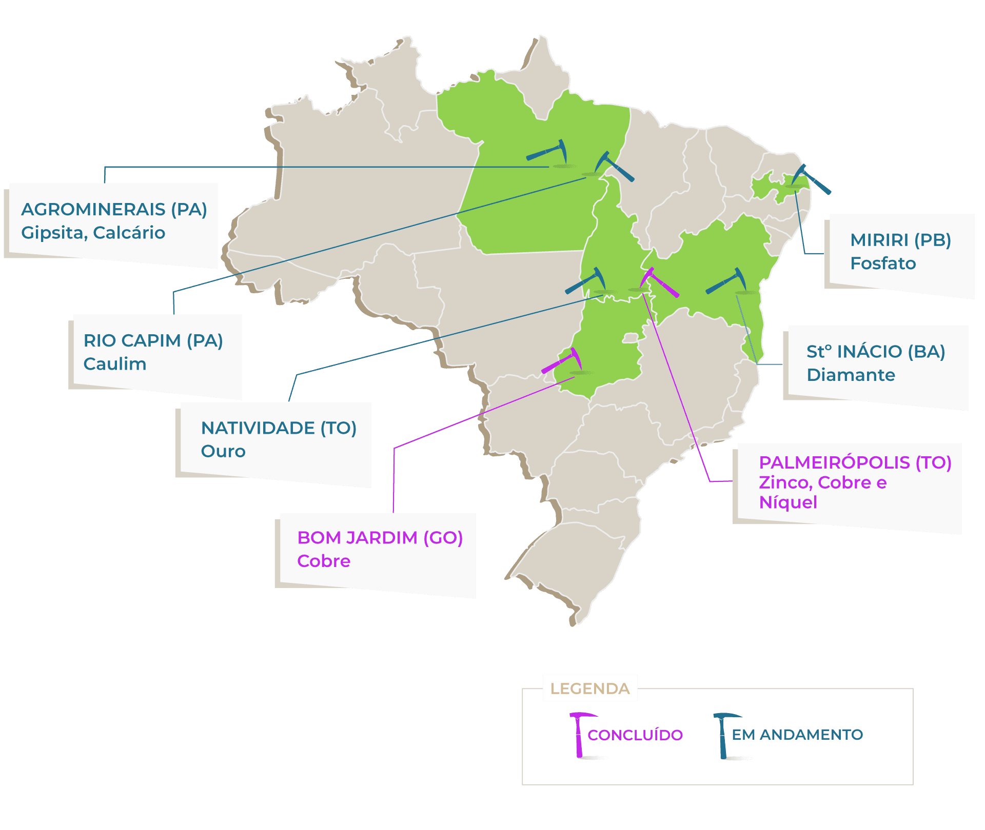 SGB leiloa áreas com depósitos minerais em vários estados