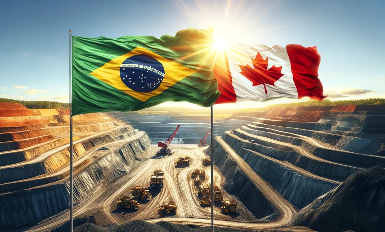 Canadá é o país com mais empresas na mineração brasileira