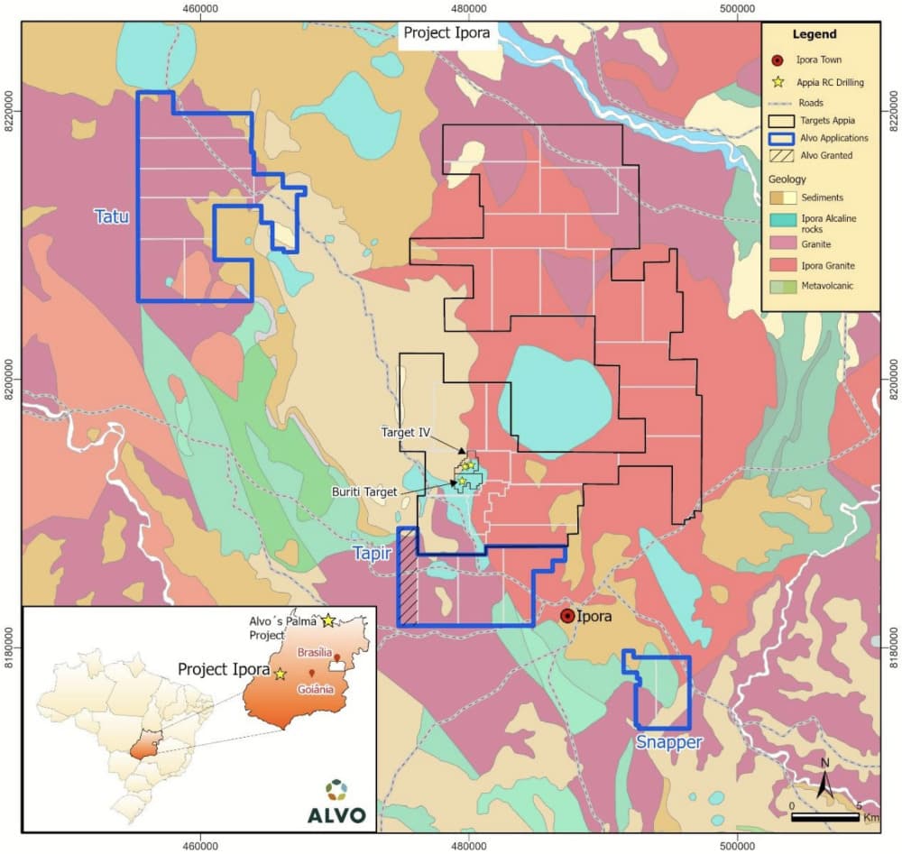 Alvo Minerals adquire outro projeto de argila iônica em Iporá-GO