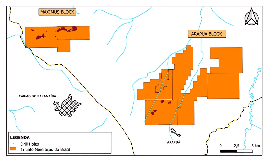 Harvest Minerals identifica potencial em Arapuá