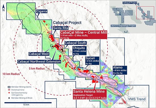 Meridian Mining avança para perfuração e engenharia em Cabaçal