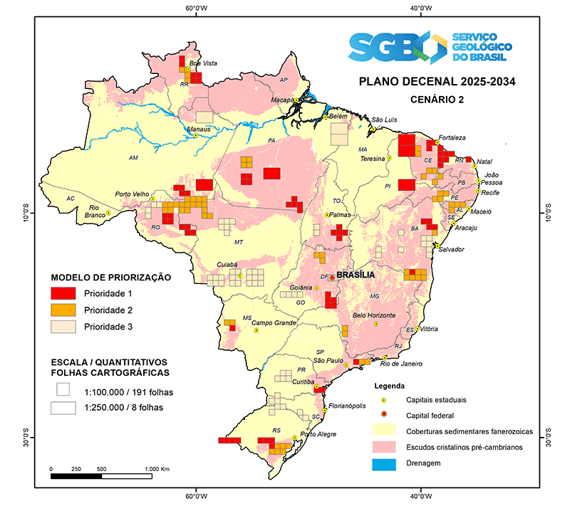SGB lança consulta pública sobre mapeamento geológico do Brasil
