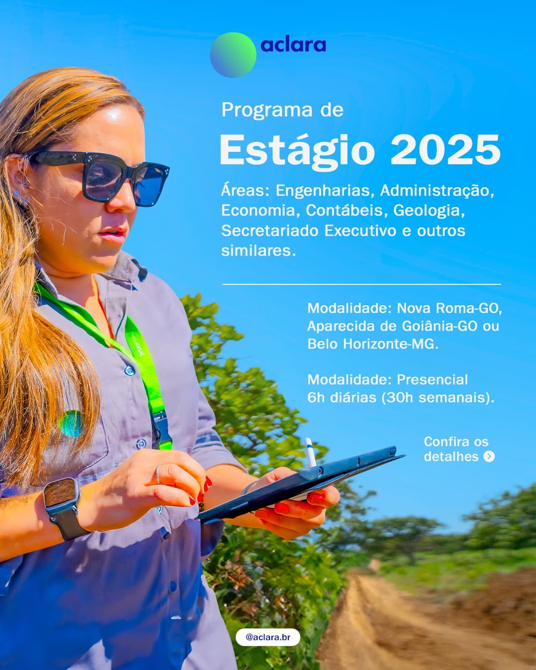 Aclara abre inscrições para Programa de Estágio 2025
