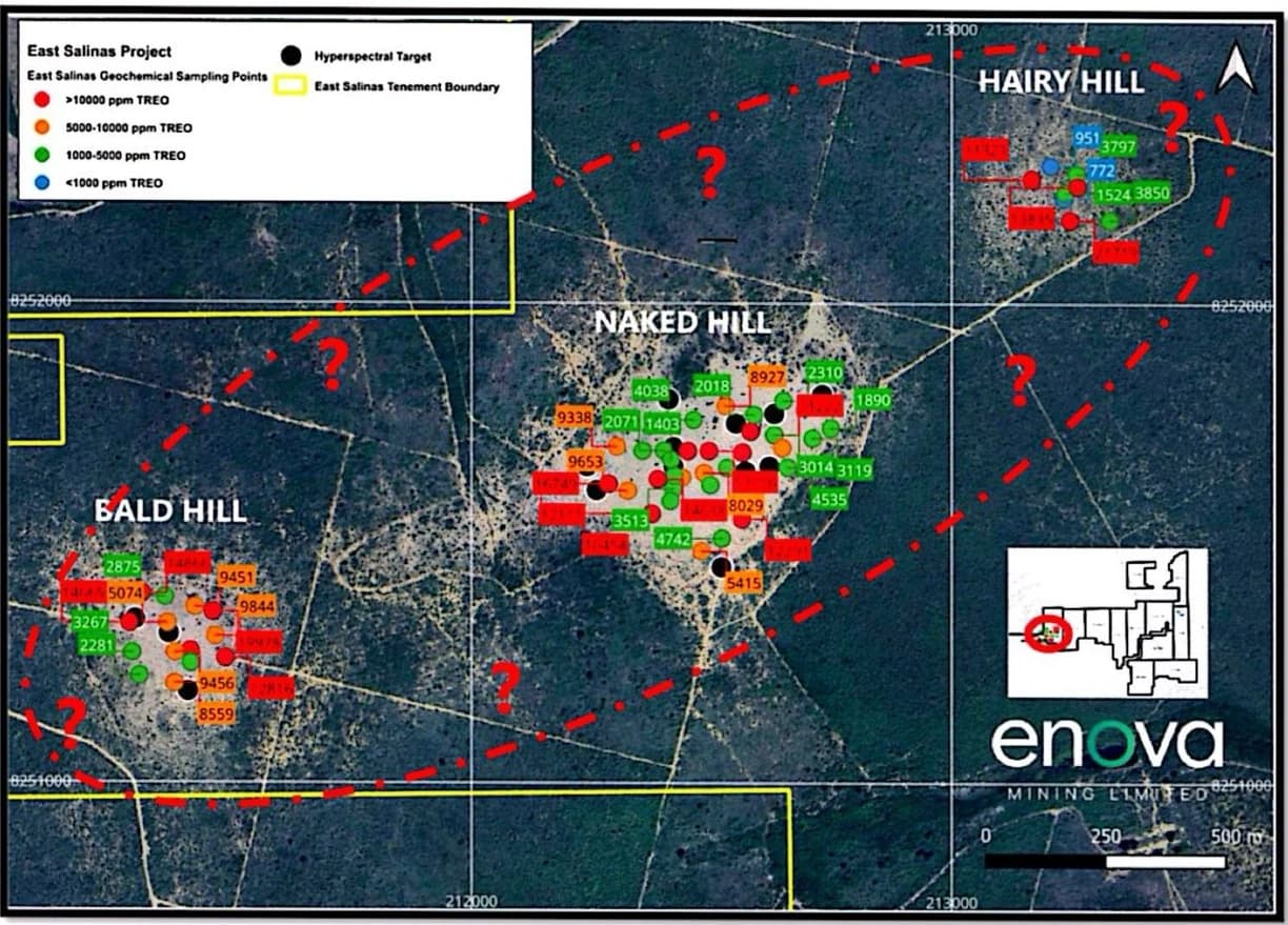 Enova Mining divulga novos resultados sobre Salinas