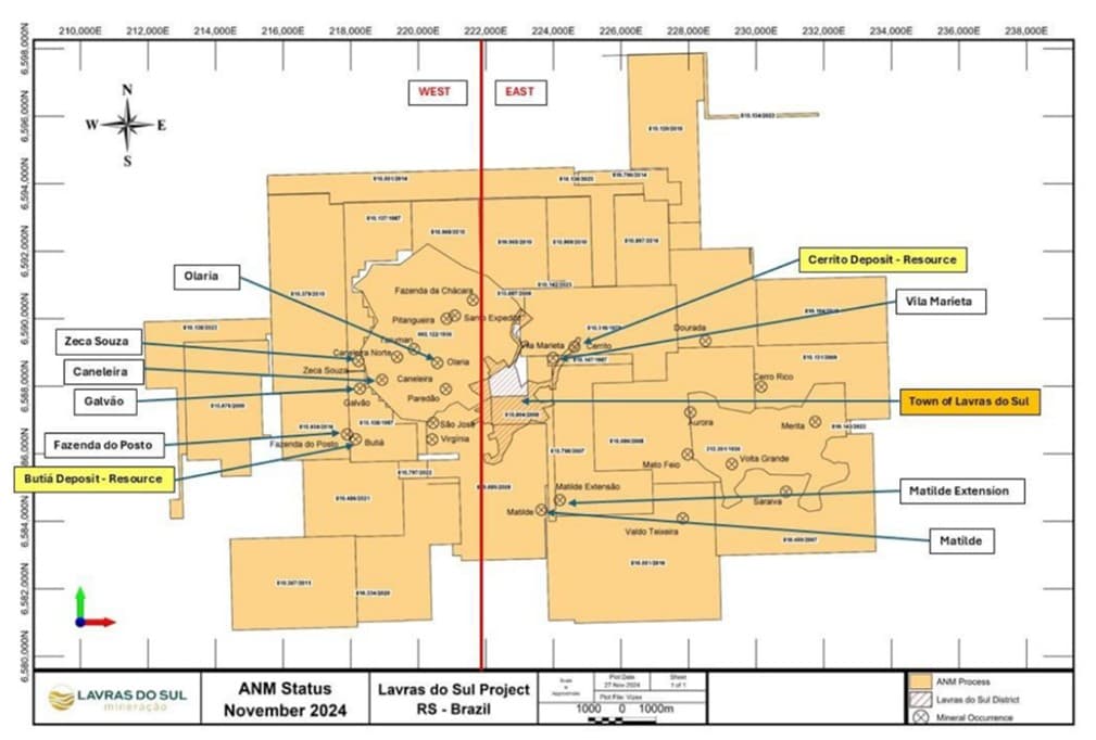 Lavras Gold avança com descobertas no depósito de Butiá