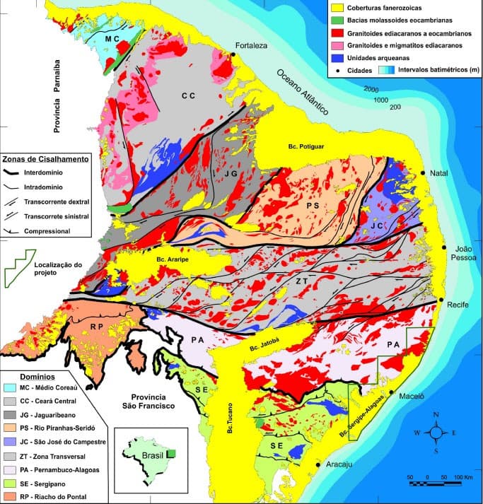 SGB lança mapa com potencial mineral da bacia de Alagoas