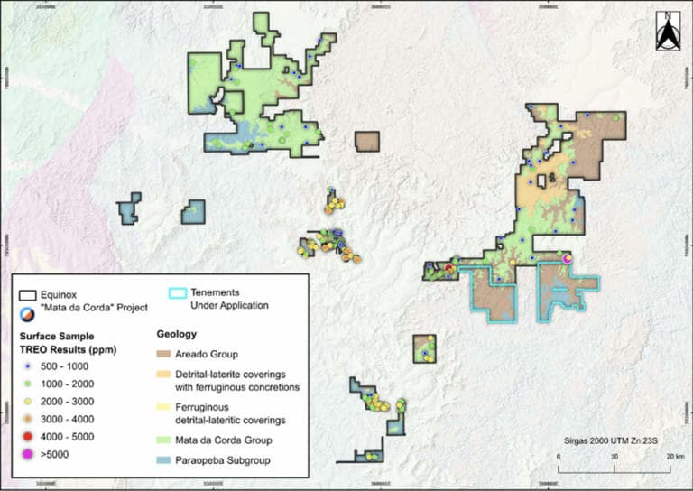 Equinox Resources confirma argila saprolítica em Mata da Corda