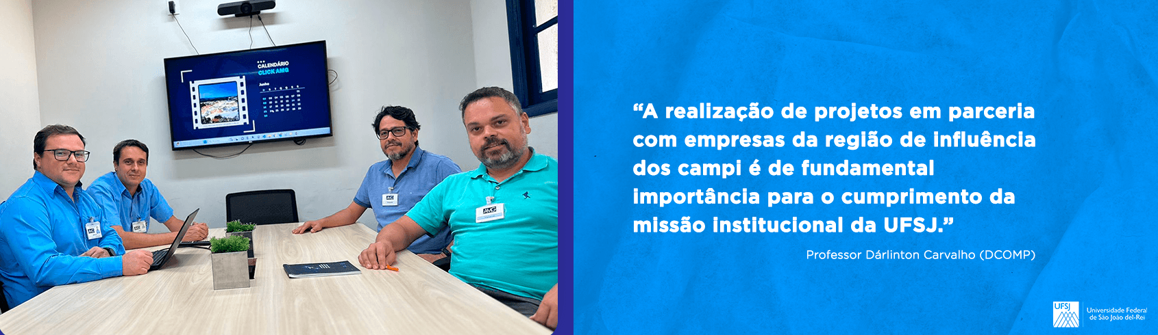 Parceria com a UFSJ para desenvolver projeto em indústria 4.0