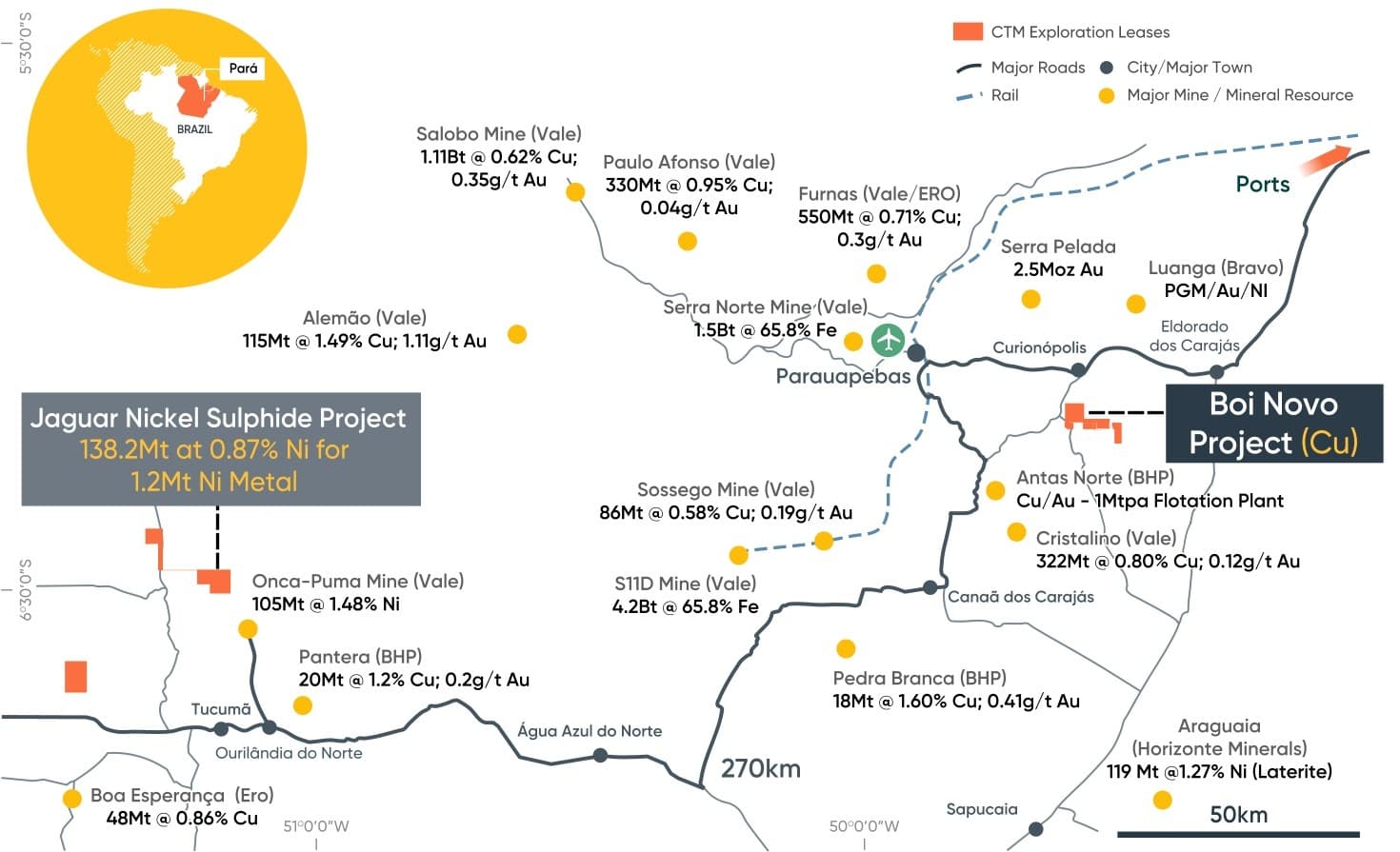 Centaurus Metals tem descobertas no projeto Boi Novo