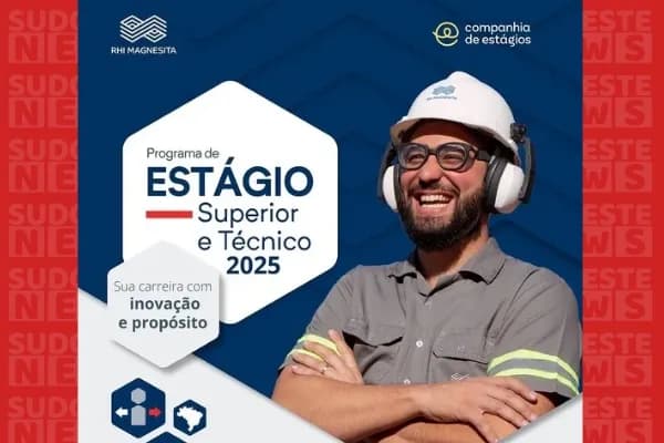 RHI Magnesita oferece 50 vagas para níveis técnico e superior