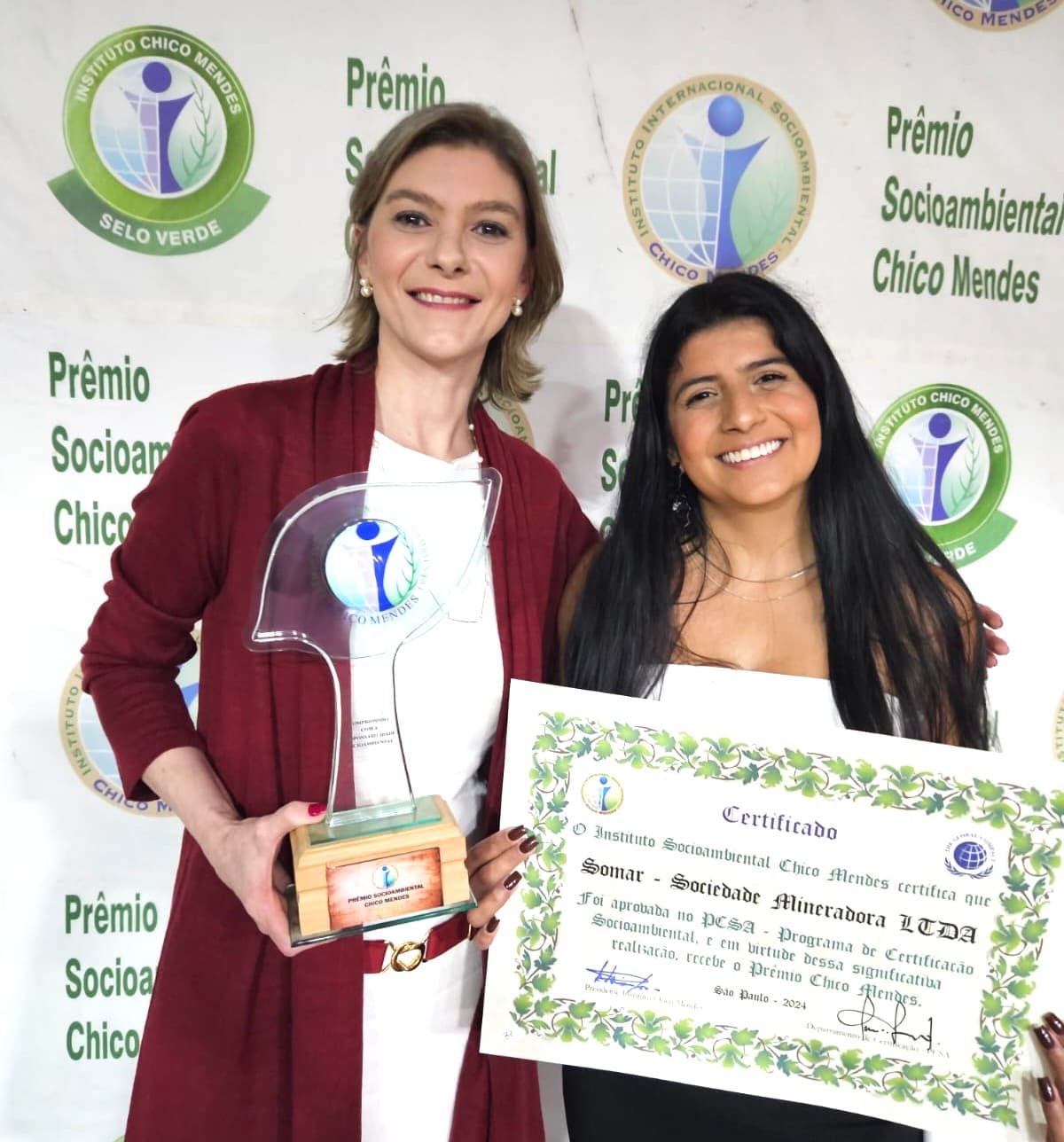 SOMAR Mineradora conquista “Selo Verde’ pela décima vez