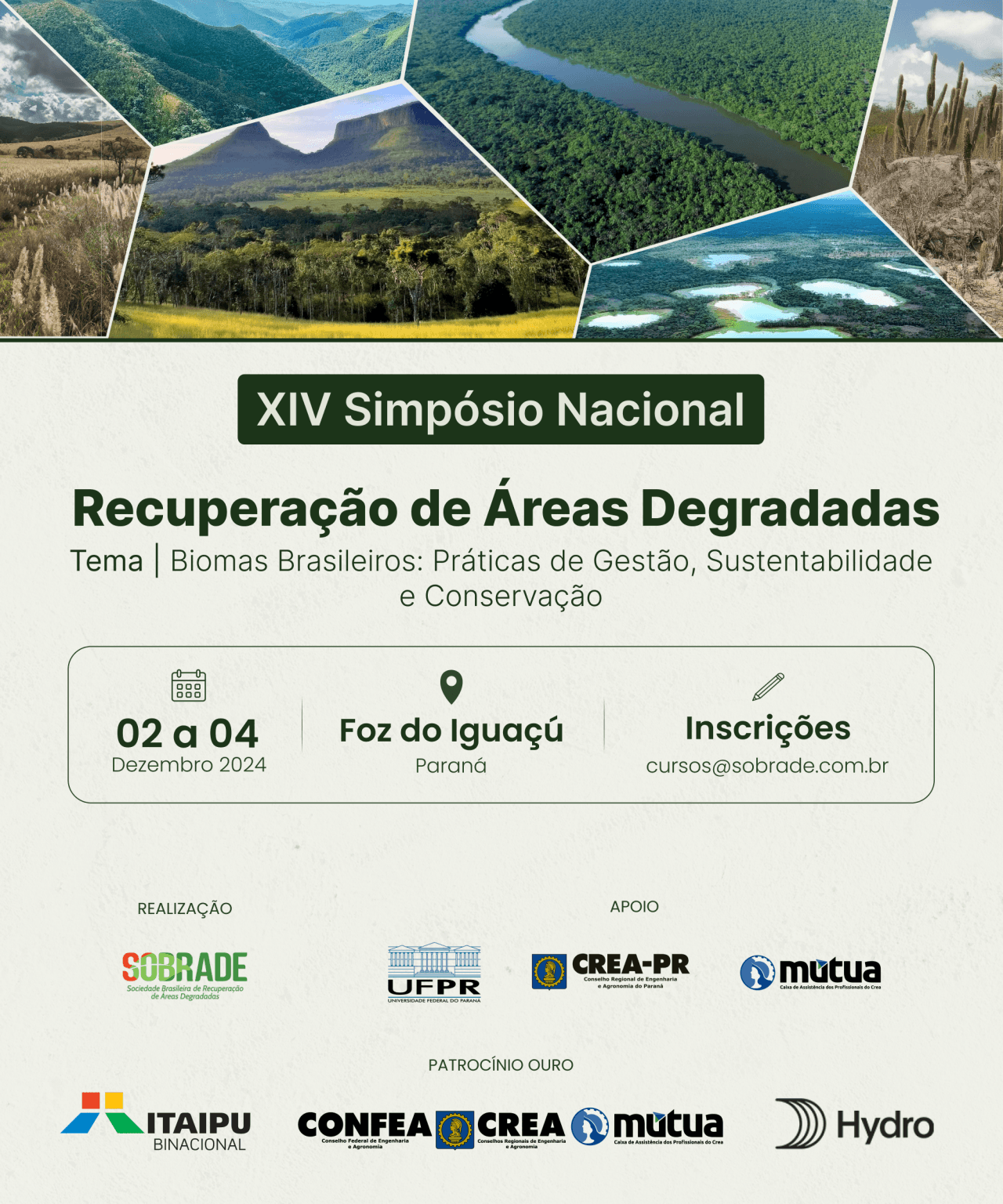 Simpósio nacional debate gestão conservação de biomas