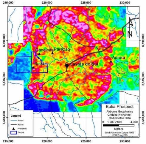 Pesquisa aeromagnética por drone no Sul