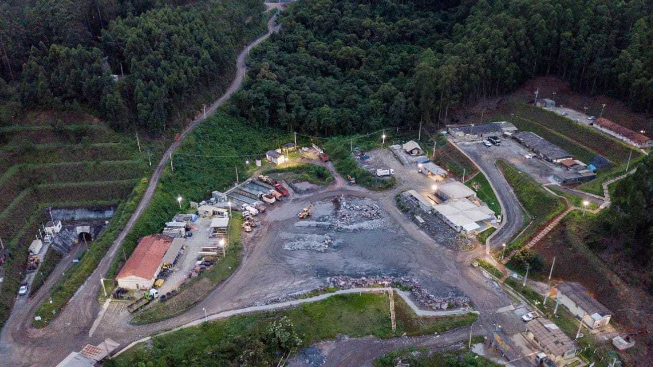 Melhorias no interior da mina Pilar