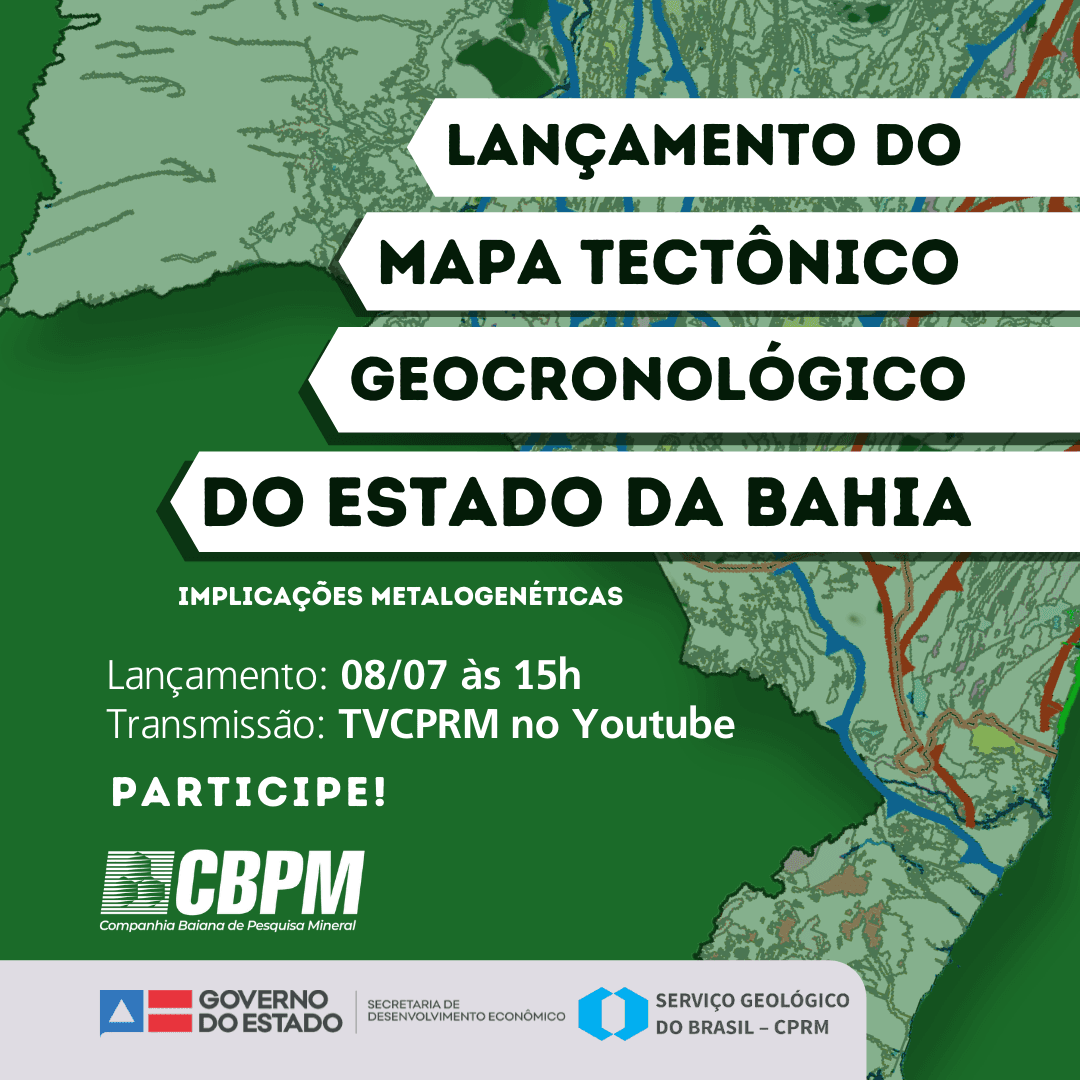 CBPM e CPRM lançam mapa da Bahia