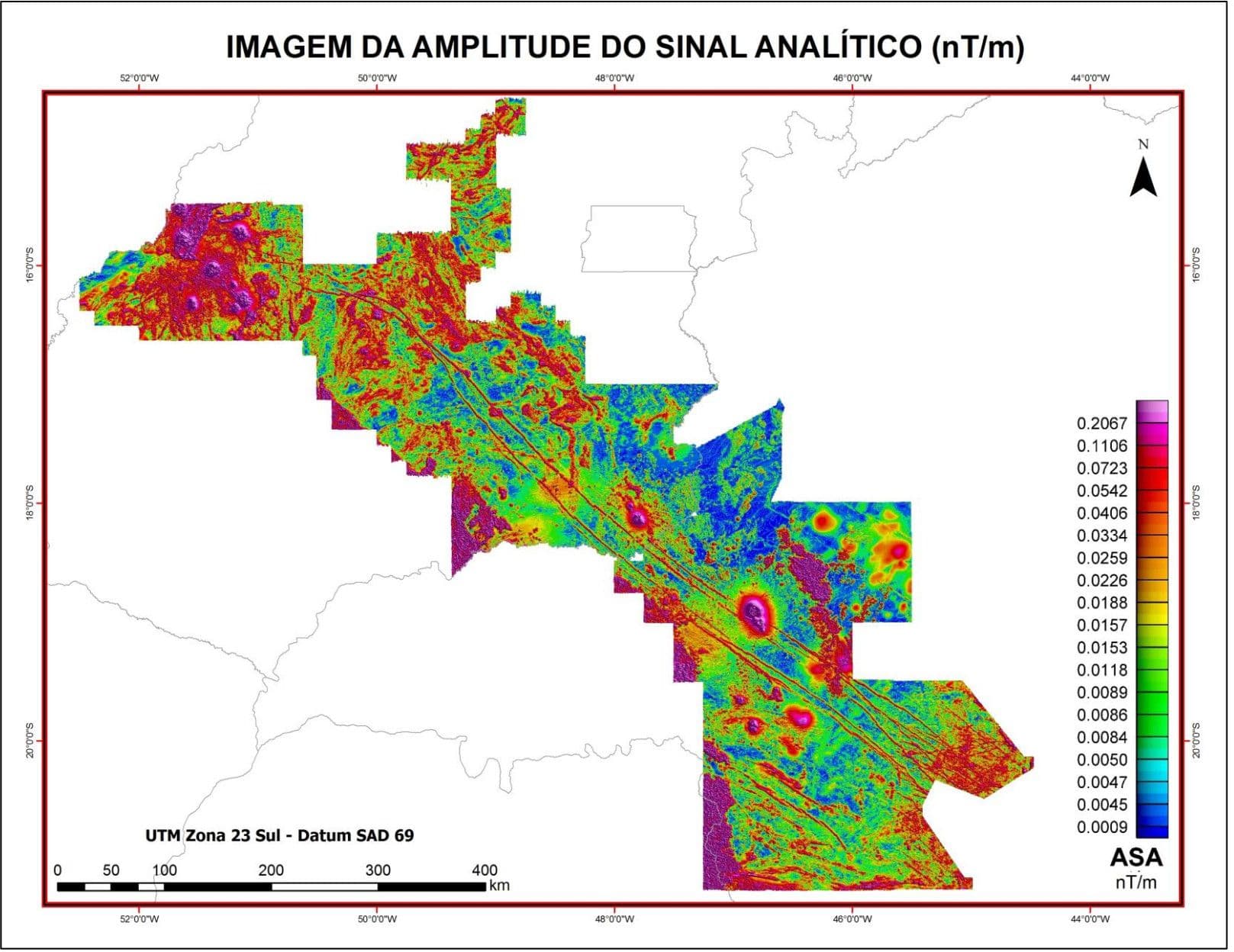 O potencial do Lineamento Azimute 125