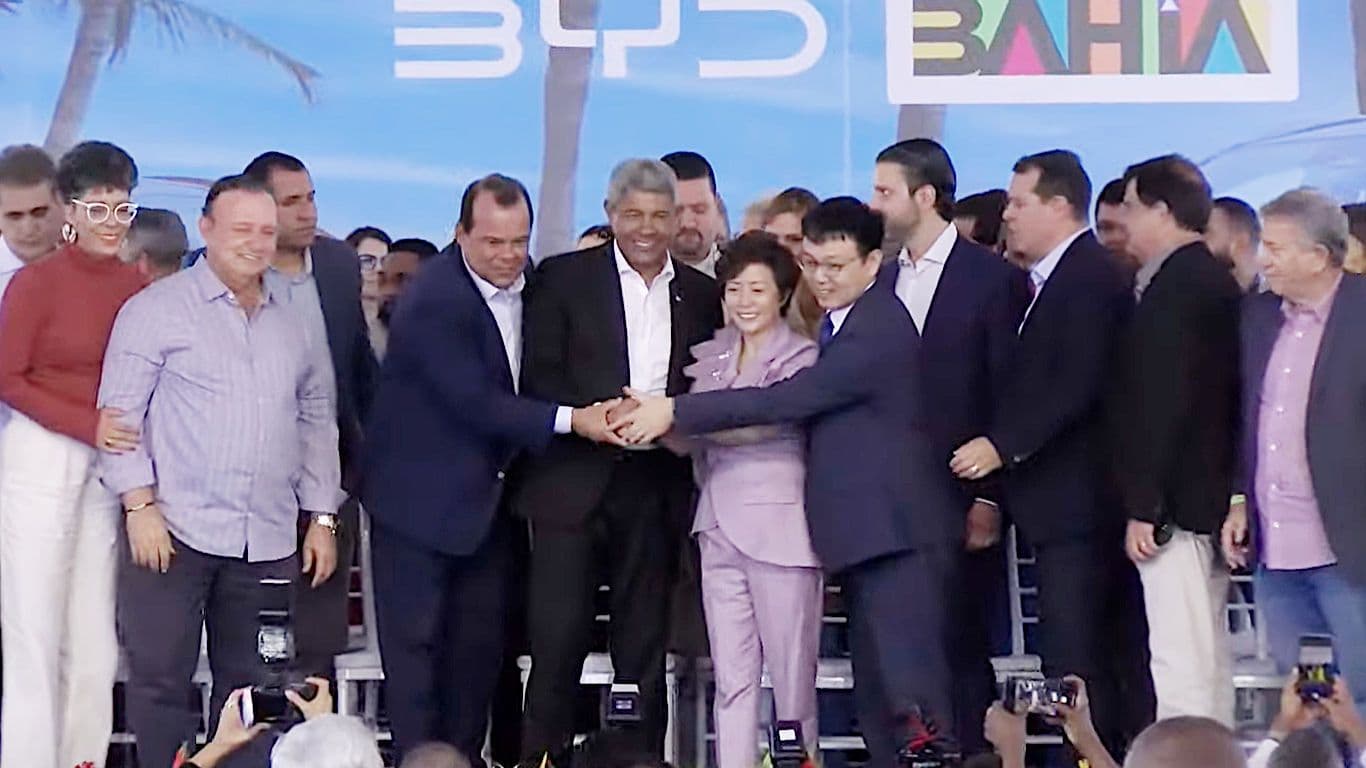 BYD investirá 3 bilhões em fábricas e processamento na Bahia