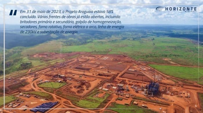 Projeto Araguaia está com 58% de avanço