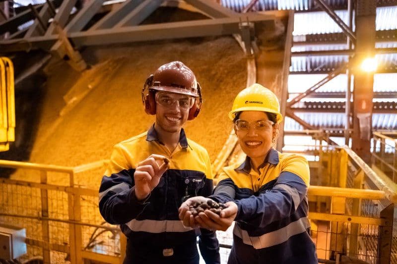 Samarco usa resíduos para produzir pelotas em Ubu