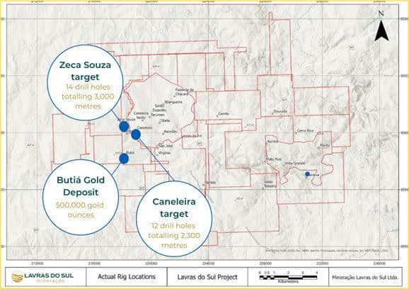 Lavras Gold descobre altos teores em Zeca Souza