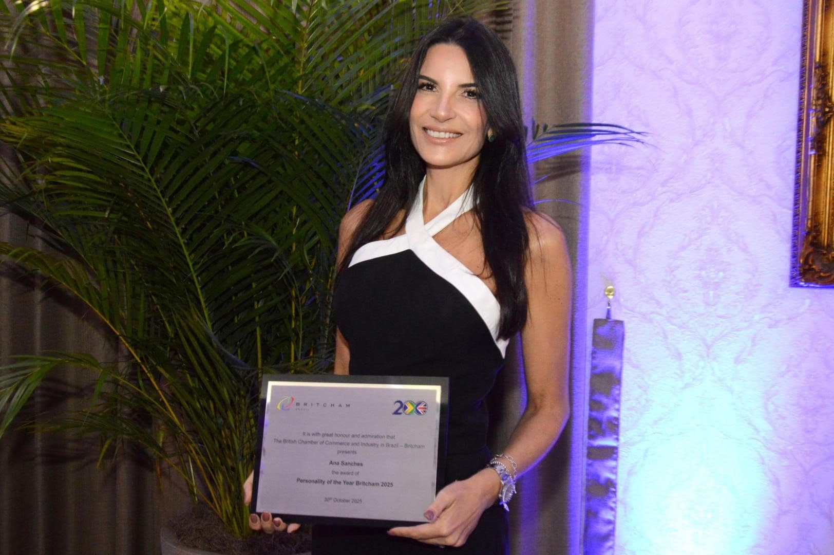 Britcham premia Ana Sanches como Personalidade do Ano