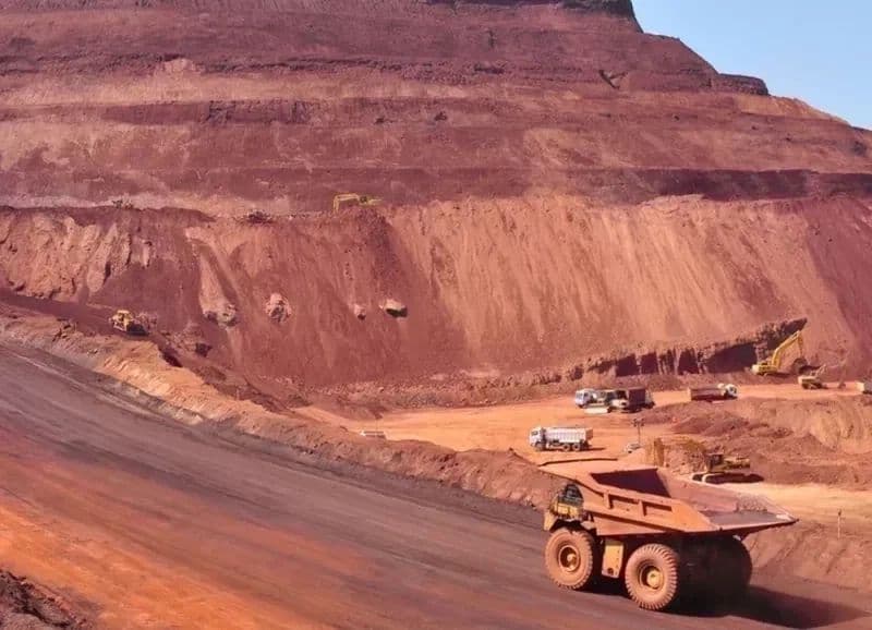 Maior produção trimestral de minério de ferro desde 2018