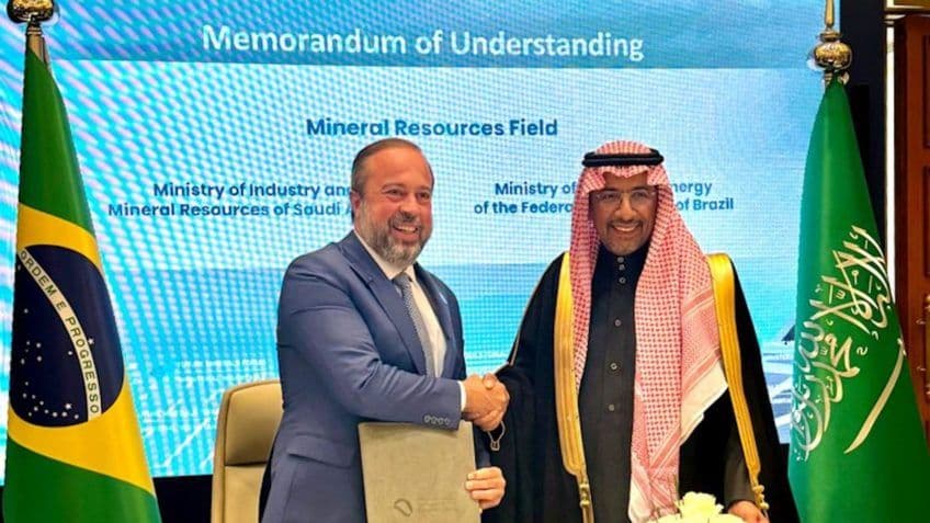 Brasil firma acordo com Arábia Saudita para cooperação na indústria mineral