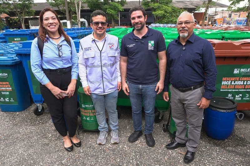 Hydro investe R$ 1,1 milhão em coletores para coleta seletiva em Belém